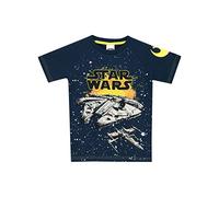 Star Wars - T-Shirt - Faucon Millenium - Garçon - Bleu - Taille 7 - 8 Ans