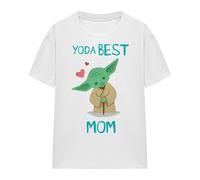 Star Wars - T-shirt fête des mères motif Bébé Yoda BEST MOM - Femme (TV24017)