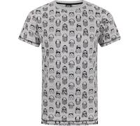 Star Wars T-shirt homme The Last Jedi avec impression All Over NS4396 (XL) (Gris)