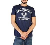 Star Wars T-Shirt Jedi Knight Collegiate pour Homme, Bleu Marine, Taille L