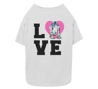 STAR WARS T-shirt Love R2D2 pour chien et chat, blanc, taille M