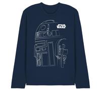Star Wars - T-shirt manches longues motif R2-D2 motif/style contour - (TV28600)