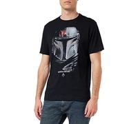 Star Wars T-Shirt Mandalorian Shadows pour Homme, Shadows Black, L UK
