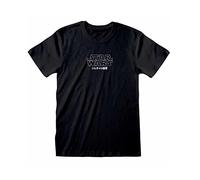 Star Wars T-shirt manga unisexe pour adulte, Noir , S