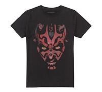 Star Wars - T-shirt motif Dark Maul motif/style gros visage - Adulte (TV25692)