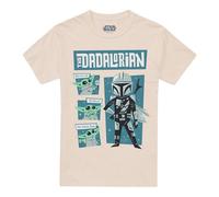 Star Wars - T-shirt motif Grogu motif/style Rétro FATHER DADALORIAN - (TV20985)