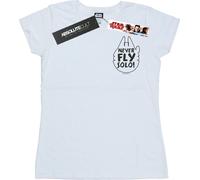 Star Wars - T-shirt "Never Fly Solo" pour femme BI41502 (XXL) (Blanc)