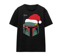 Star Wars - T-shirt Noël motif Boba Fett motif/style Bonnet de Père (TV26454)