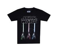 Star Wars T-Shirt pour garçon, Noir (Noir Noir), 9-10 Ans, Royaume-Uni