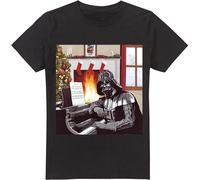 Star Wars - T-shirt pour homme "Christmas Carols" TV4021 (XXL) (Noir)