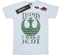 Star Wars - T-shirt pour homme "Irish I Was A Jedi" BI46539 (XL) (Blanc)