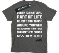 Star Wars - T-shirt pour homme "Mourn Them Do Not" BI46145 (XL) (Charbon de bois)