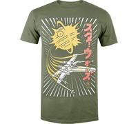 Star Wars - T-shirt "Rebel Attack" pour homme TV1413 (M) (Vert militaire)
