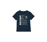 T-shirt coton star wars rebel droids bleu marine 7/8A