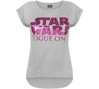 Star Wars - T-shirt 'Rogue One' - Femme (L) (Gris / rose) - UTNS4274 Gris / rose G