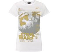 Star Wars - T-shirt "Rogue One Metallic" pour femme NS4269 (L) (Blanc)