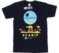 Star Wars - T-shirt "Rogue One Scarif Sunset" pour homme BI45612 (M) (Bleu marine)