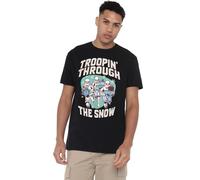 Star Wars T-Shirt Unisexe Star Wars Retro Troopin' Through The Snow T-Shirt Unisexe Noir, Noir, M