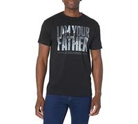 Star Wars T- Shirts sous Licence Officielle pour Papa Chemise, Black//Father Spray, L Homme