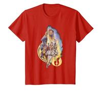 Star Wars The Acolyte High Republic Group Poster T-Shirt, Enfant, Rouge, 6 Ans