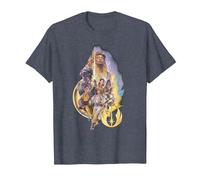 Star Wars The Acolyte High Republic Group Poster T-Shirt, Homme, Bleu Chiné, S