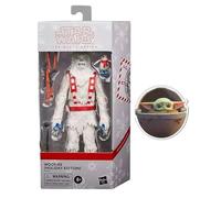 Star Wars The Black Series Holiday Edition Collection de Noël exclusive - Figurines de collection sur le thème des fêtes + autocollant (Wookie + autocollant)