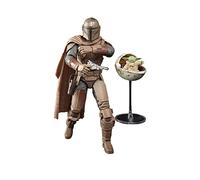 Star Wars The Black Series The Mandalorian & Grogu (Arvala-7), Figurines articulées The Mandalorian de 15 cm, pour Enfants, dès 4 Ans