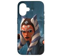 Star Wars The Clone Wars Ahsoka Tano Bleu Coque pour iPhone 16