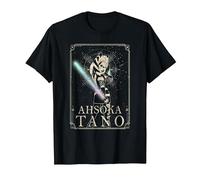 Star Wars The Clone Wars Ahsoka Tano Tarot Card T-Shirt, Homme, Noir, L