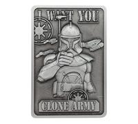 Star Wars The Clone Wars Capitaine Rex Édition Limitée Lingot Métal Embossé