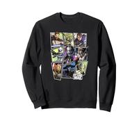 Star Wars The Clone Wars Jedi Vs. Sith Glow Panels Sweatshirt, Unisexe pour Adultes, Noir, L