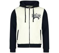 Star Wars The Dark Side Coffee Homme Sweat-Shirt zippé à Capuche crème/Noir L
