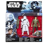 Star Wars : The Force Awakens Star Wars Universe : Pack 2 Figurines 2016 First Order SNOWTROOPER Officer VS POE Dameron 10cm - Wave 1