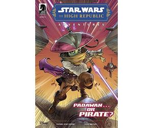Star Wars: The High Republic Adventures #1 Main Cover by Harvey Tolibao with Rated Comics acrylic backer