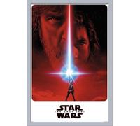 Star Wars - The Last Jedi - Poster - EP8 - Teaser + cadre amovible, Shinsuke® Maxi MDF argenté, vitre acrylique
