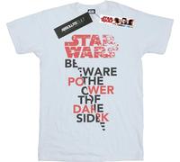 Star Wars - "The Last Jedi Power Of The Dark Side" T-shirt pour garçon BI36439 (140-146) (Blanc)