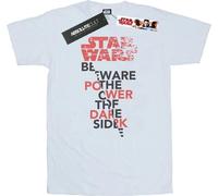 Star Wars - "The Last Jedi Power Of The Dark Side" T-shirt pour homme BI46943 (S) (Blanc)