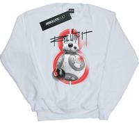 Star Wars - "The Last Jedi Roll With It" Sweat-shirt pour homme BI46246 (M) (Blanc)