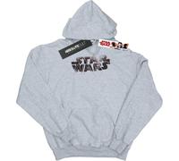 Sweat à capuche coton star wars the last jedi gris chiné 5/6A