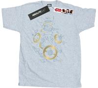 Star Wars - "The Last Jedi" T-shirt pour homme BI46895 (M) (Gris)