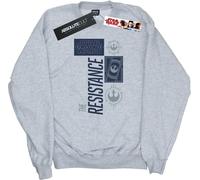 Star Wars - "The Last Jedi The Resistance" Sweat-shirt pour femme BI11292 (M) (Gris chiné)