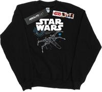 Star Wars - "The Last Jedi X-Wing" Sweat-shirt pour homme BI46174 (L) (Noir)