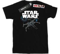 Star Wars - "The Last Jedi X-Wing" T-shirt pour homme BI46896 (S) (Noir)