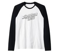 Star Wars The Mandalorian and Grogu Official B&W Movie Logo Manche Raglan
