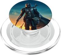Star Wars The Mandalorian and Grogu Sunset Poster PopSockets PopGrip pour MagSafe