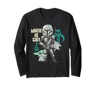 Star Wars The Mandalorian and Grogu Where He Goes, I Go Manche Longue