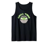 Star Wars: The Mandalorian Baby Yoda Chill Vibes Logo Débardeur