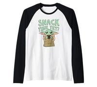 Star Wars: The Mandalorian Baby Yoda Snack Time Yet? Cute Manche Raglan
