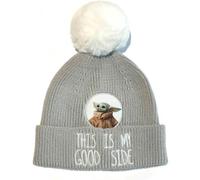 Star Wars: The Mandalorian - Bonnet à Pompon Gris Et Blanc This Is My