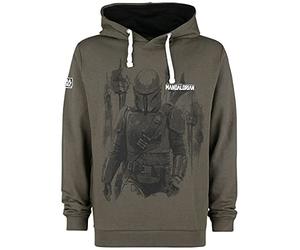 Star Wars The Mandalorian - Bounty Hunter Homme Sweat-Shirt à Capuche Kaki XL